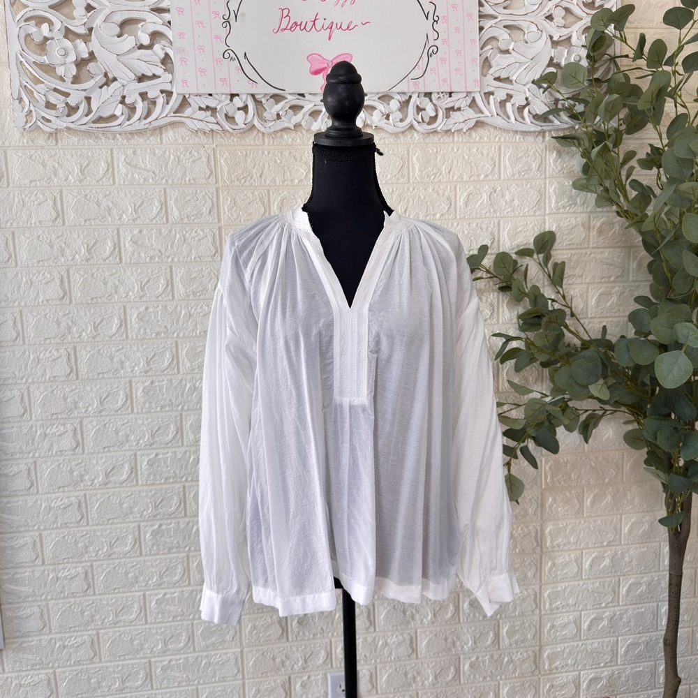 Madewell White Blouse. Size S